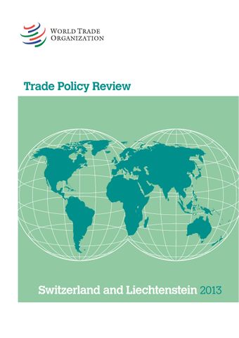 image of Trade Policy Review: Switzerland Liechtenstein 2013
