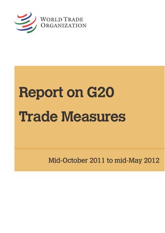 image of Report on G20 Trade Measures (2012)