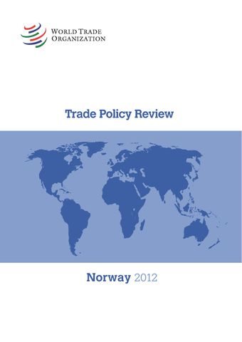 image of Trade Policy Review: Norway 2012
