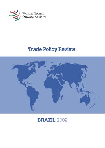 image of Trade Policy Review: Brazil 2009