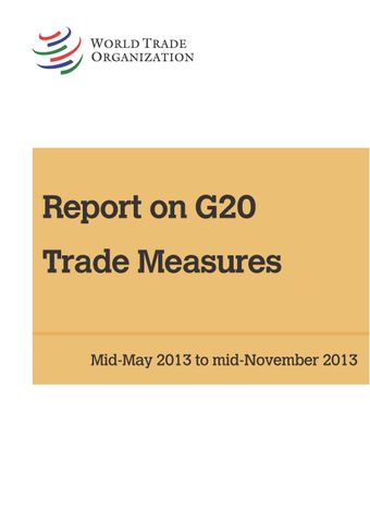 image of Report on G20 Trade Measures (2013)