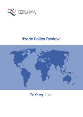 image of Concluding Remarks by the Chairperson of the Trade Policy Review Body, H.E. Mr. Mario Matus at the Trade Policy Review of Turkey 21 and 23 February 2012