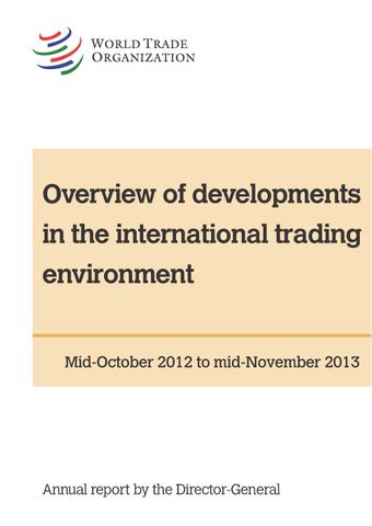 image of Overview of Developments in the International Trading Environment - Annual Report by the Director-General (2014)