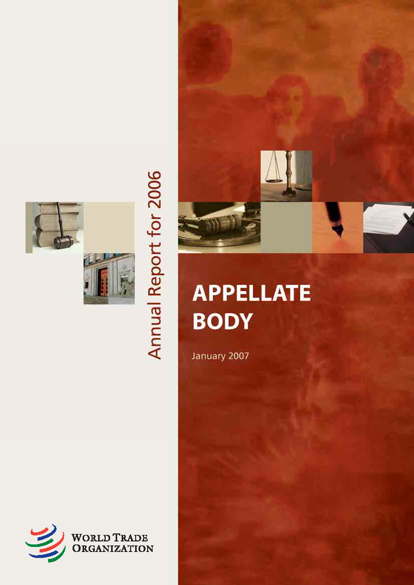 image of Appellate Body annual report for 2006