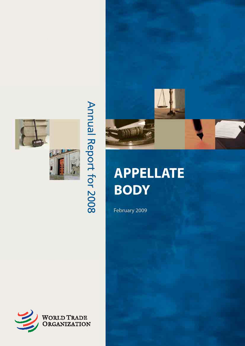 image of Appellate Body annual report for 2008