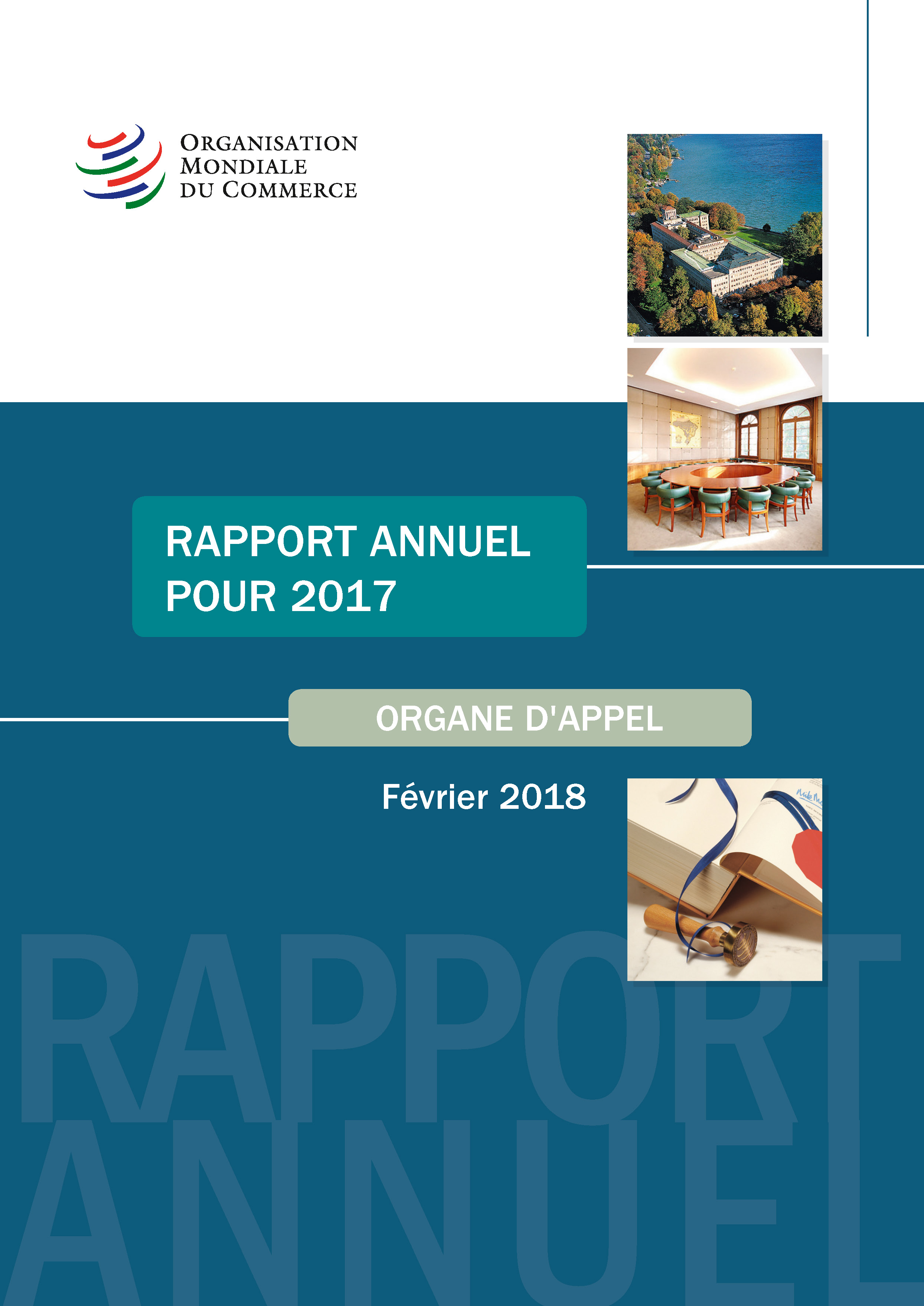image of Rapport annuel de l’organe d’appel pour 2017