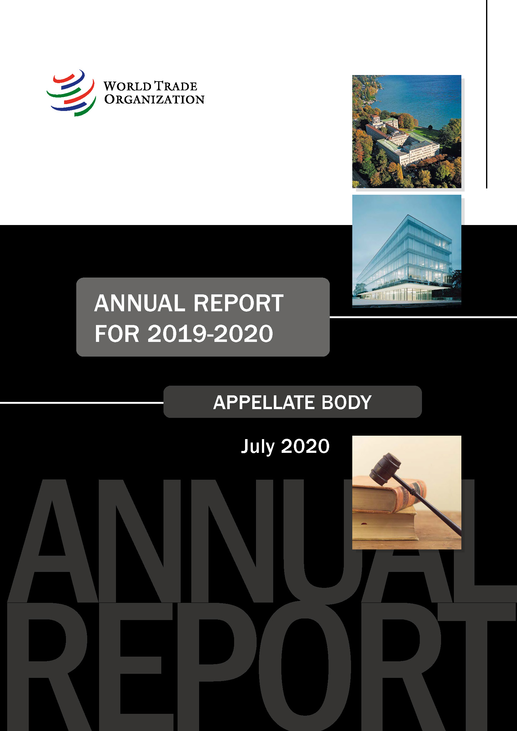 image of Appellate Body annual report for 2019-2020