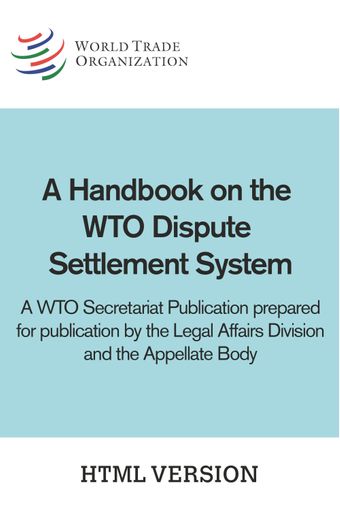 image of A Handbook on the WTO Dispute Settlement System
