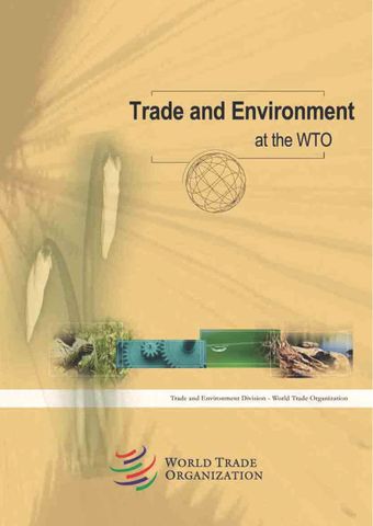 image of Brief history of the trade and environment debate