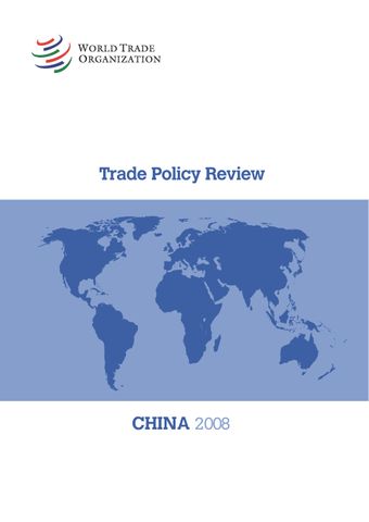 image of Concluding remarks by The Chairperson of The Trade Policy Review Body, H.E. Mr. Yonov Frederick Agah at The Trade Policy Review of China 21 and 23 May 2008