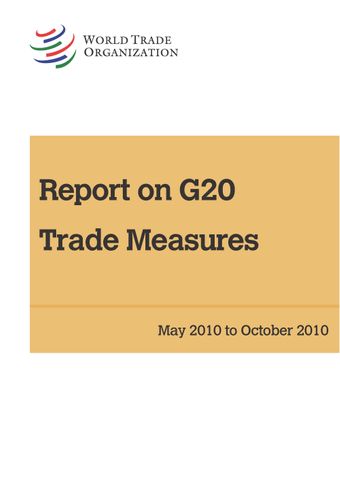 image of Report on G20 Trade Measures (2010)